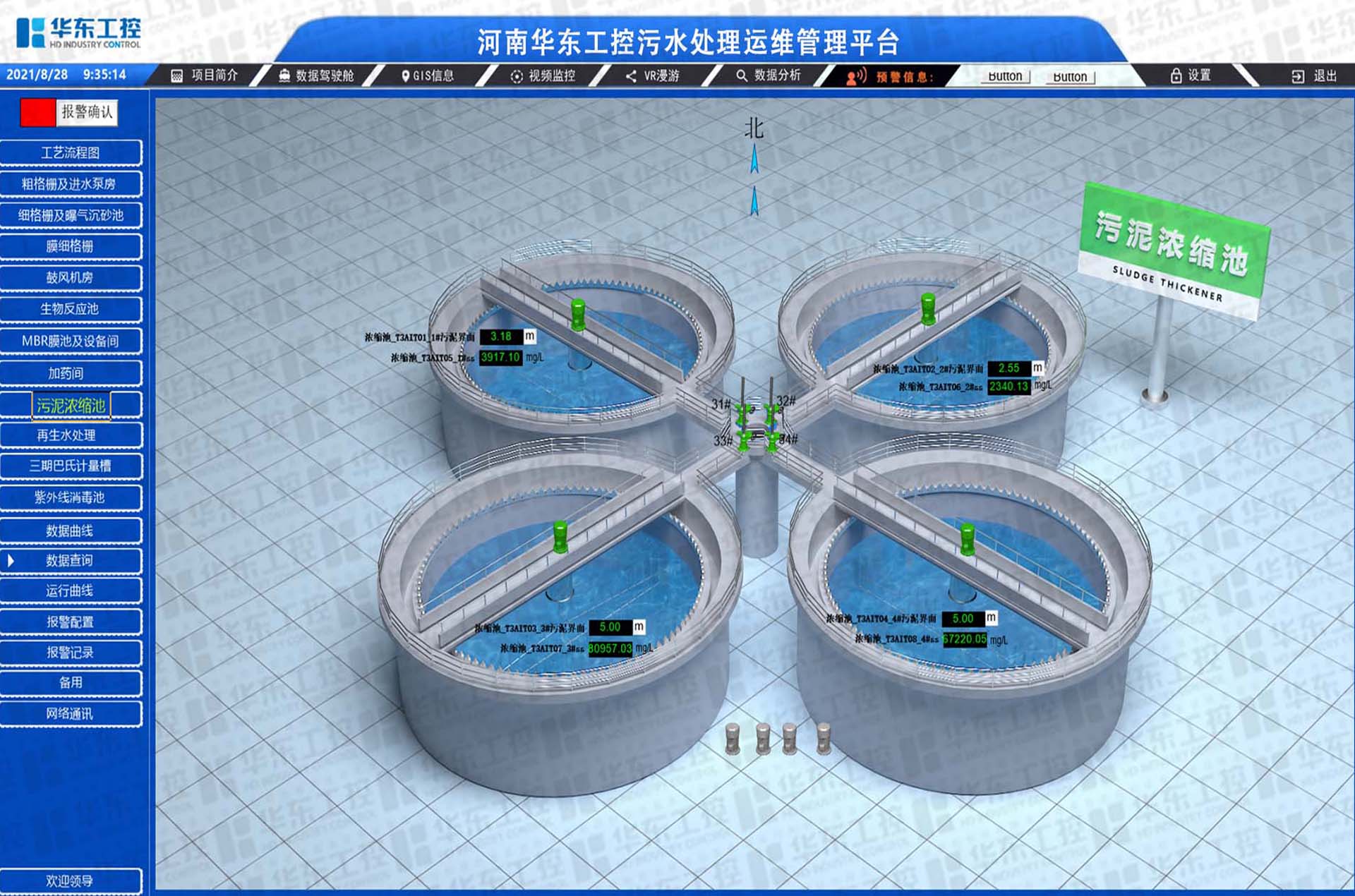 華東工控-污水處理廠集控平臺